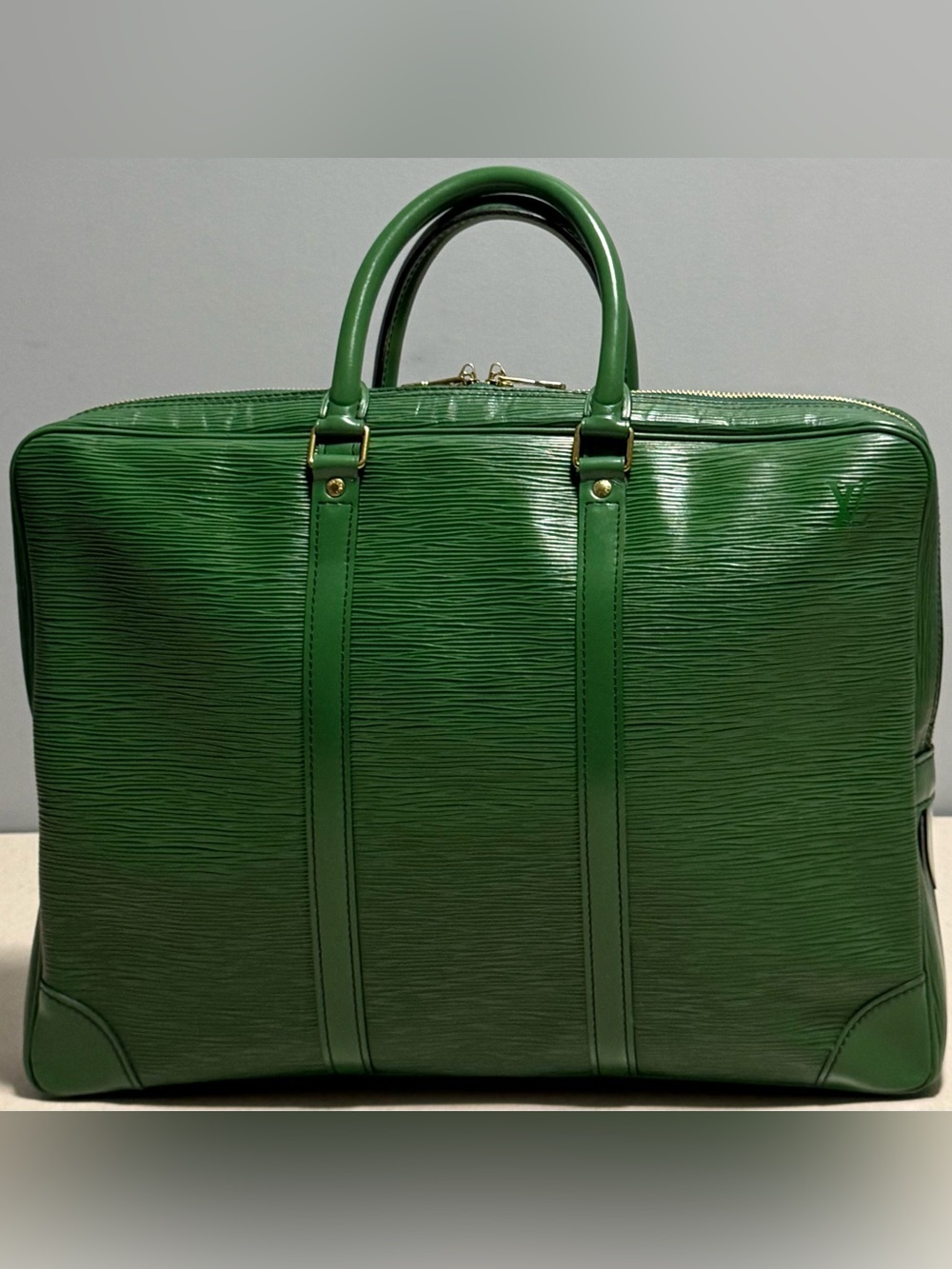 Louis Vuitton Vintage Porte Documents Voyage Briefcase Epi Textured Leather